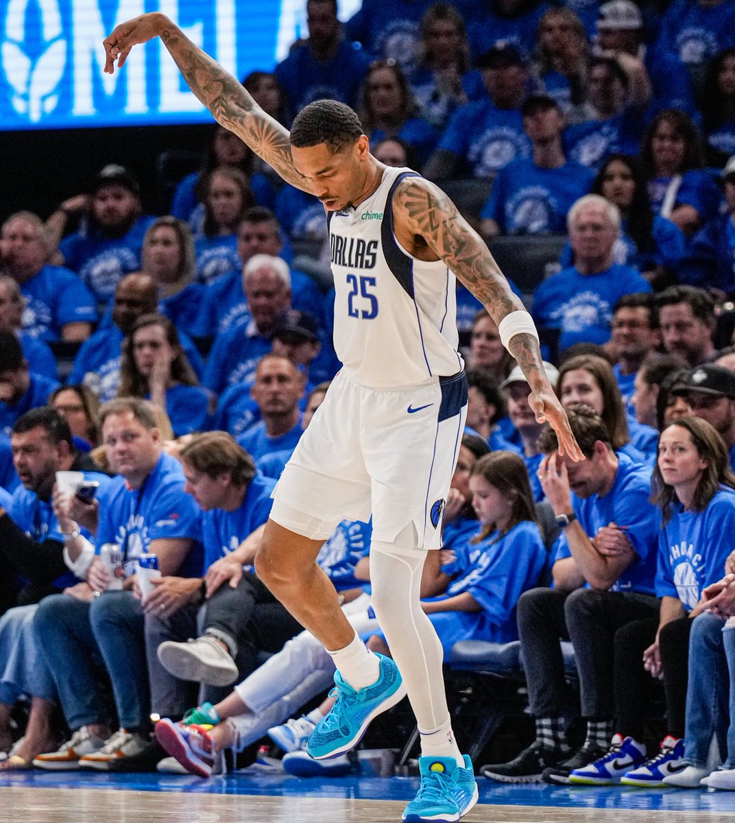 MavsMuse's tweet image. P.J. Washington is shooting 71.4% 3PT off passes from Luka Dončić this series vs OKC.