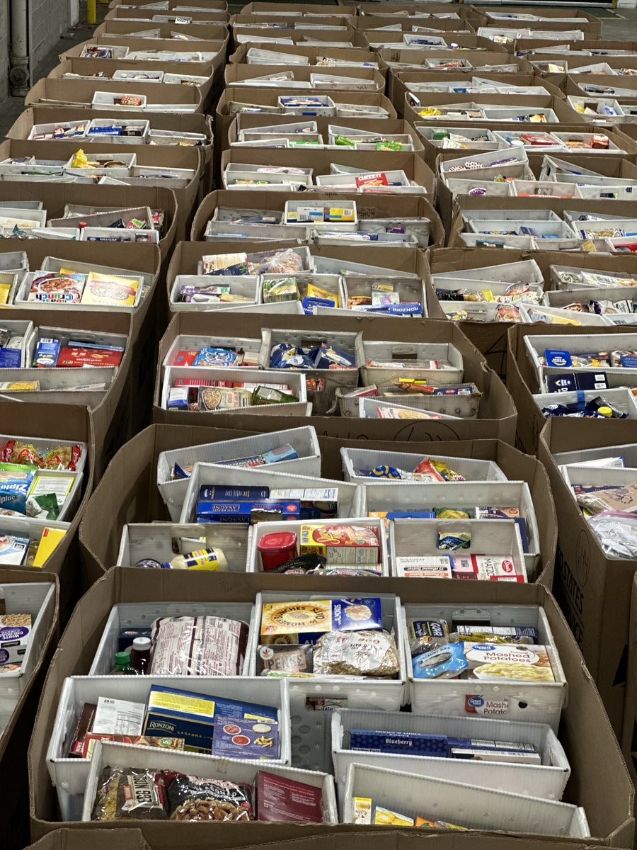 Day one of #StampOutHunger is a wrap! What a night! Staff & volunteers worked tirelessly to sort & pack 104 pallets of food for our neighbors in need across #LongIsland. #IslandHarvest