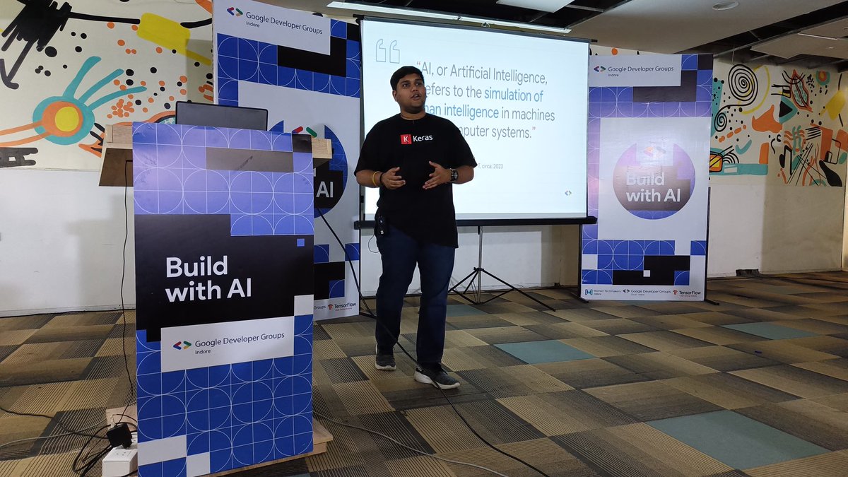 Had a great time presenting at @GDG_Indore’s #BuildWithAI event, awesome crowd and great interactions + questions!