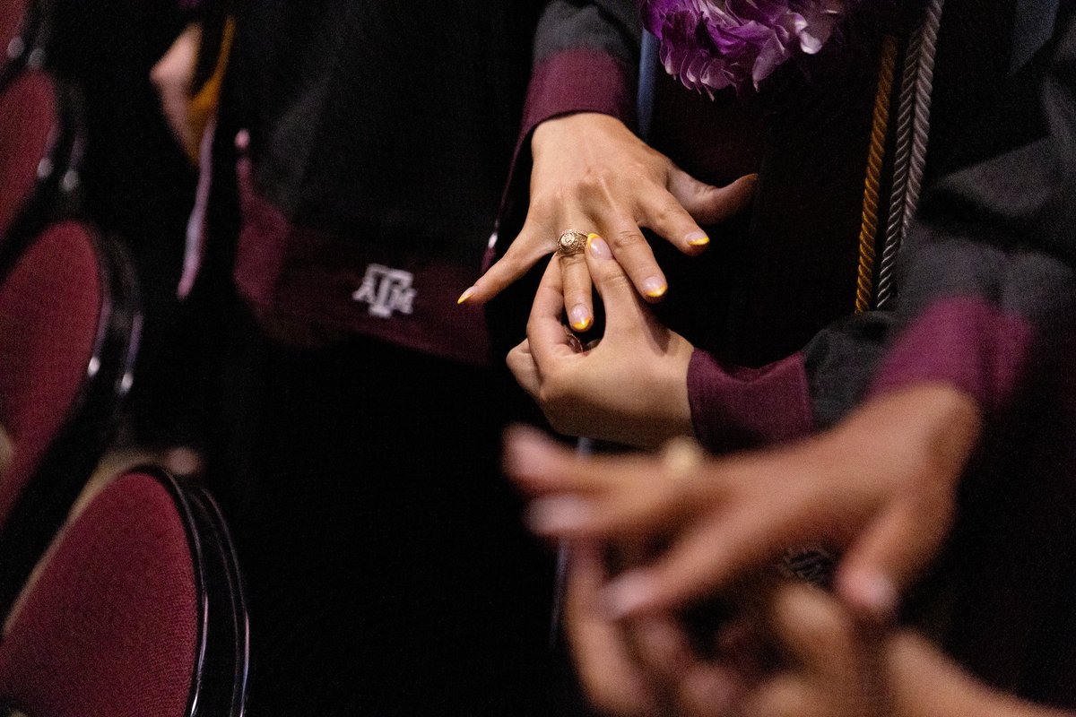 TAMU's tweet photo. Today, goodbye. 
Tomorrow, good luck. 
And forever, Gig ‘em, Ags. 👍♥️

Congratulations to all of the Aggies that earned their title of Former Student! https://t.co/LFa4DVWkco