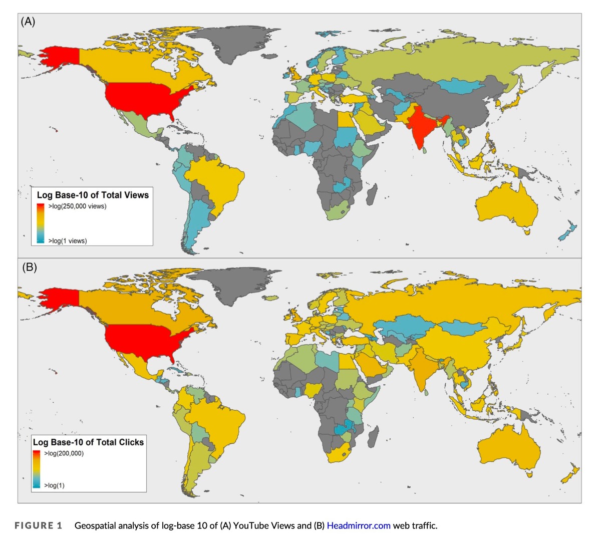 What are the global usage trends for open-access otolaryngology education platforms? Click to learn more? #MayoClinicENTResearch #MedTwitter #Globalsurgery #AmeliaLawrence #DavidFeiZhang #LeslieHassett @MattCarlsonMD @JoshWiedermann