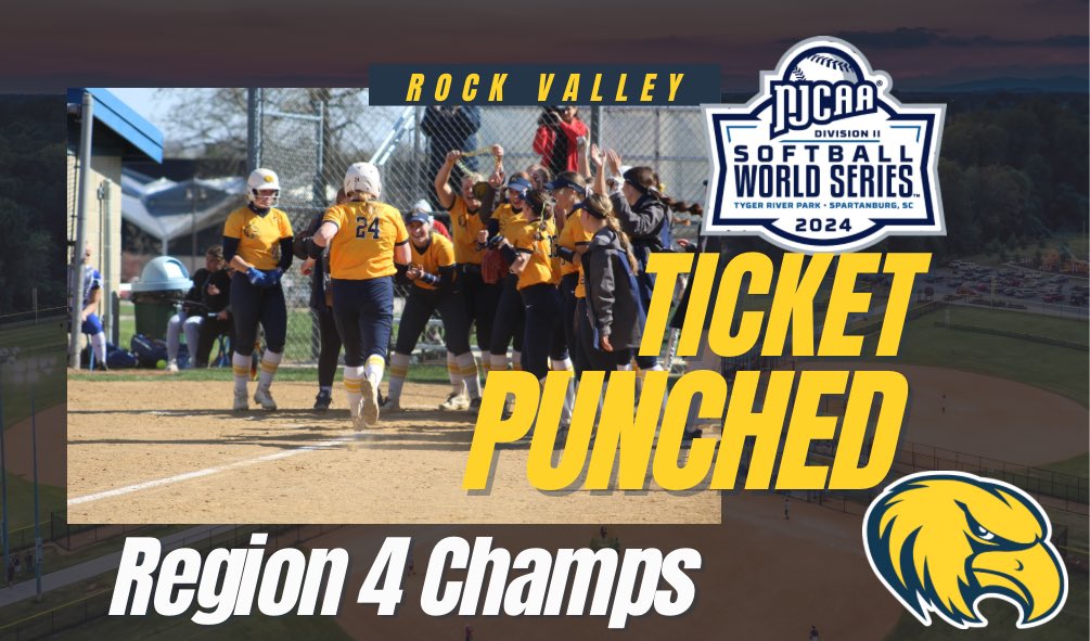 Your @NJCAASoftball @njcaaregion4 D2 Champion and Midwest District A Champions are the @RVC_Softball Golden Eagles!!!!