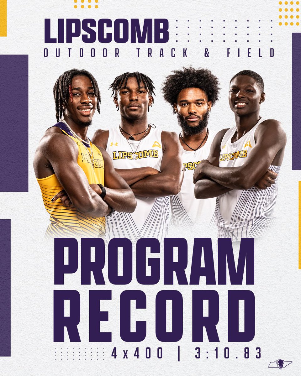 ‼️PROGRAM RECORD‼️ Relay team’s making NOISE! Saxon Brown, Joe Kennedy, Nate Wallace, and Braedon Ofosu-Kwarteng set a program record and finish runner-up in the 4x400!! 👀 #IntoTheStorm ⛈️ | #HornsUp 🤘