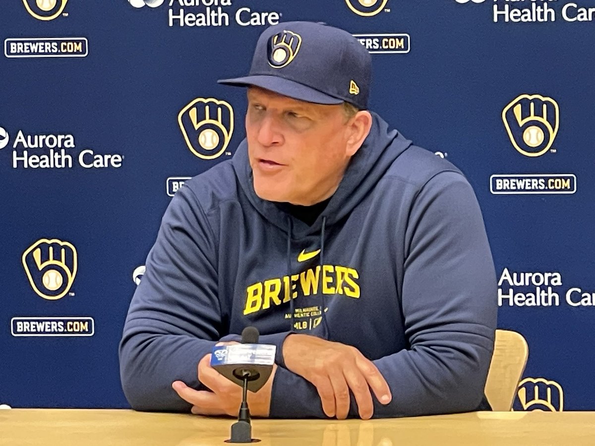 #Brewers Manager Pat Murphy on the Cardinals pitching to Hoskins with 1st base open and Chourio on-deck👇 “I think they thought if we pitch around him they are gonna bring in Yelich. And they might’ve been right.”