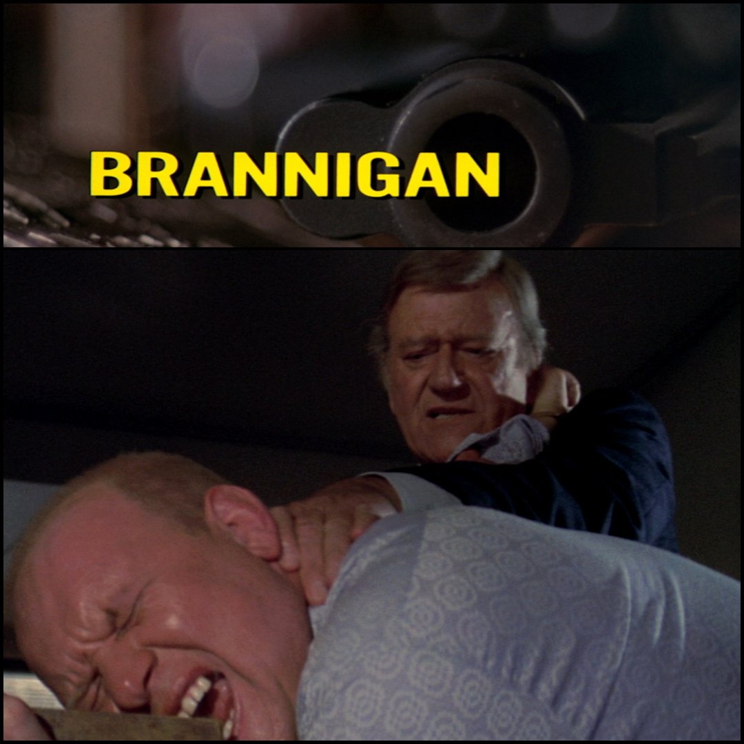 Brannigan (1975) Dir. Douglas Hickox
John Wayne & Brian Glover