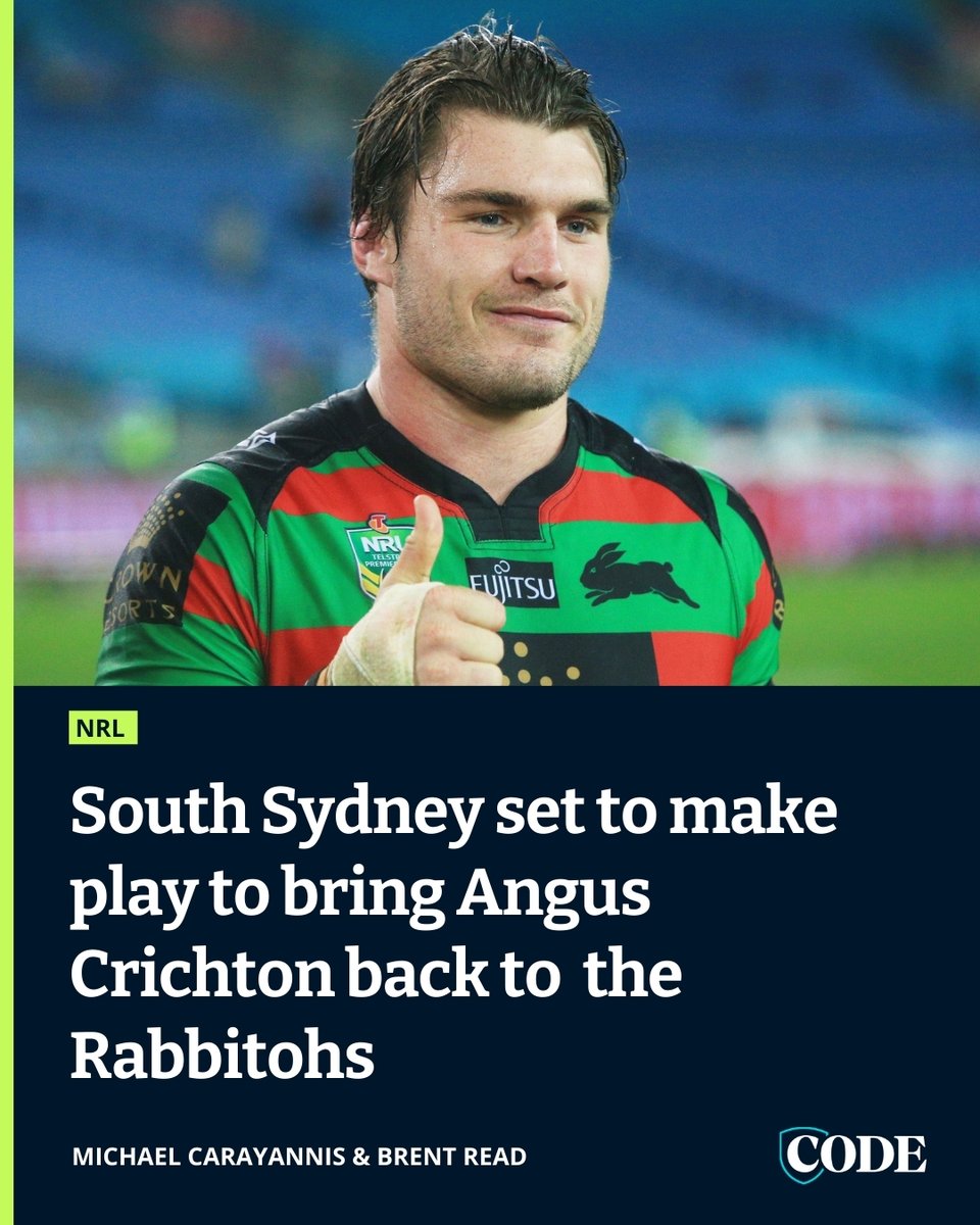 South Sydney have made inquiries about the prospect of bringing Angus Crichton back to the club amid rumours the gun forward is on the way out of the Roosters. DETAILS ▶️ bit.ly/3JYQtpg
