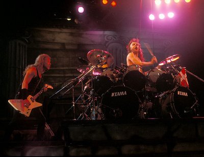 Metallica performing in Jacksonville, 1989