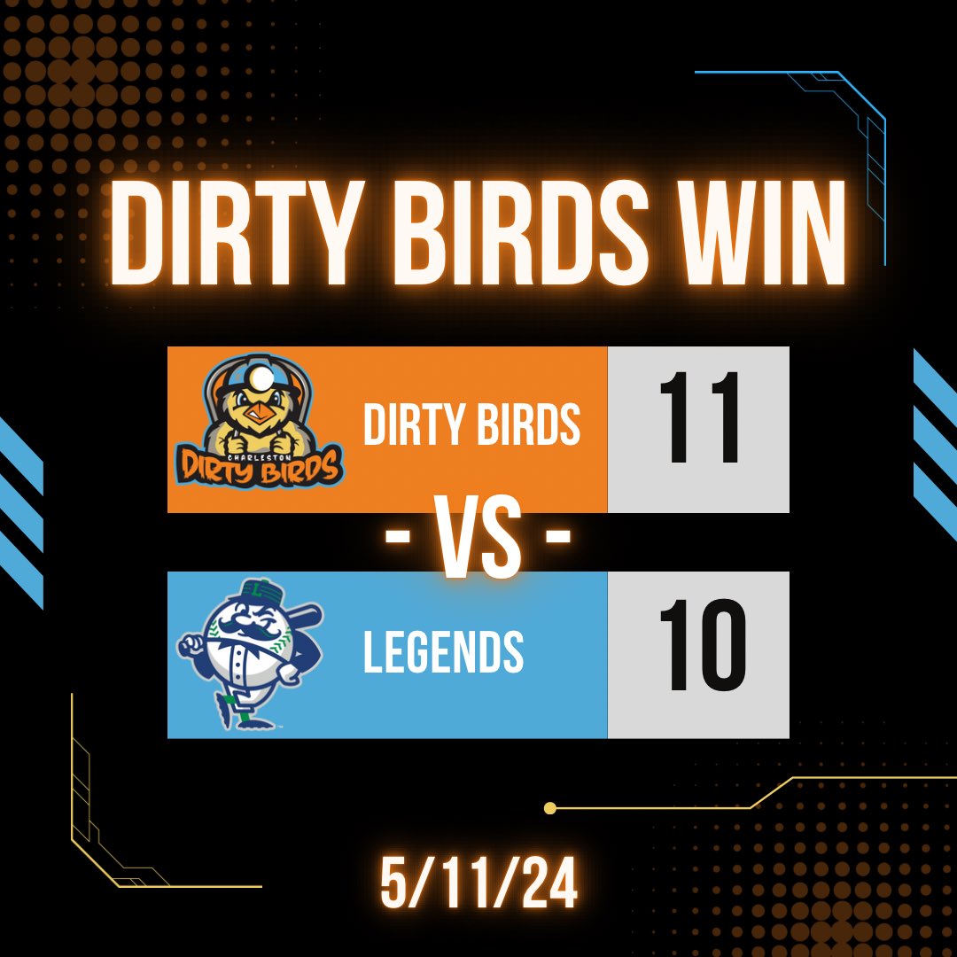 A hard fought battle tonight in Lex and the Dirty Birds walk away with another win🥊 😤 

#staydirty #DirtyBirds