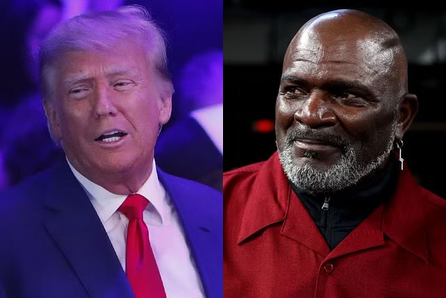 Trump said Lawrence Taylor is a great personal friend and supporter. Reminder: Lawrence Taylor is a Registered Sex Offender. Birds of a feather. #DemVoice1