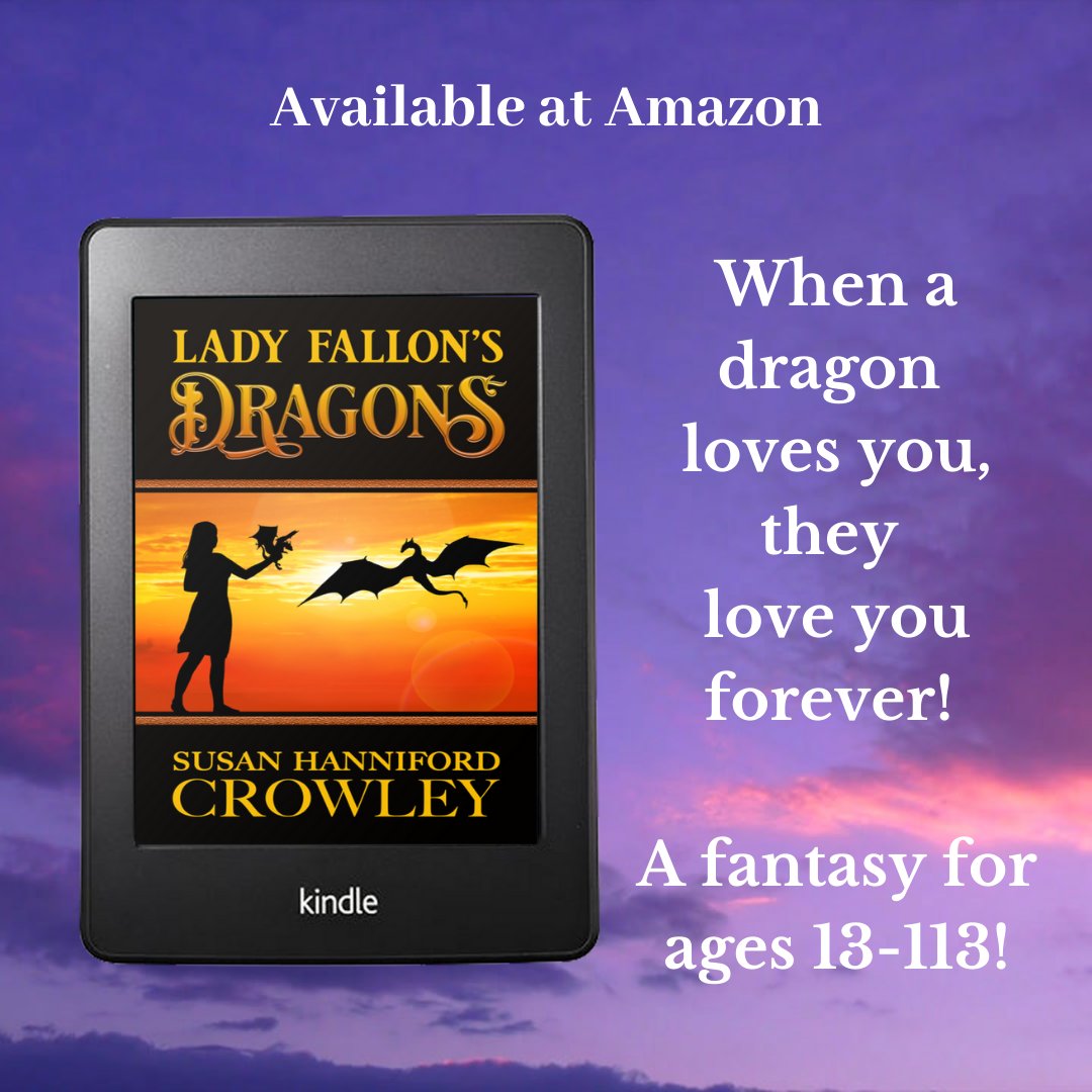 Dragons in flight fill me with joy! Lady Fallon's Dragons for ages 13-113 is filled with suspense, adventure, tons of dragons, and a sweet romance. amazon.com/Fallons-Dragon… #fantasy #YAfantasy #sweetromance #TwitterBooks Please repost! #YAlit #writerslift