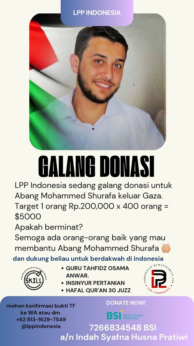 isyafna008's tweet photo. Yuk dukung beliau supaya bisa berdakwah di Indonesia.
https://t.co/Q3ctBn7bCc https://t.co/KFfLvLIKyC