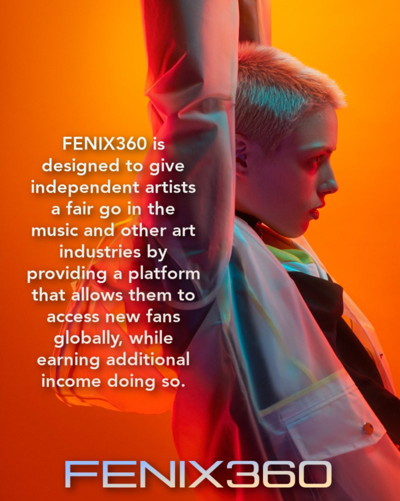 FENIX360 is designed to give independent artists a fair go in the music and other art industries by providing a platform that allows them to access new fans globally, while earning additional income doing so.  Download on Google Play or the App Store.

#fenix360 #musicindustry