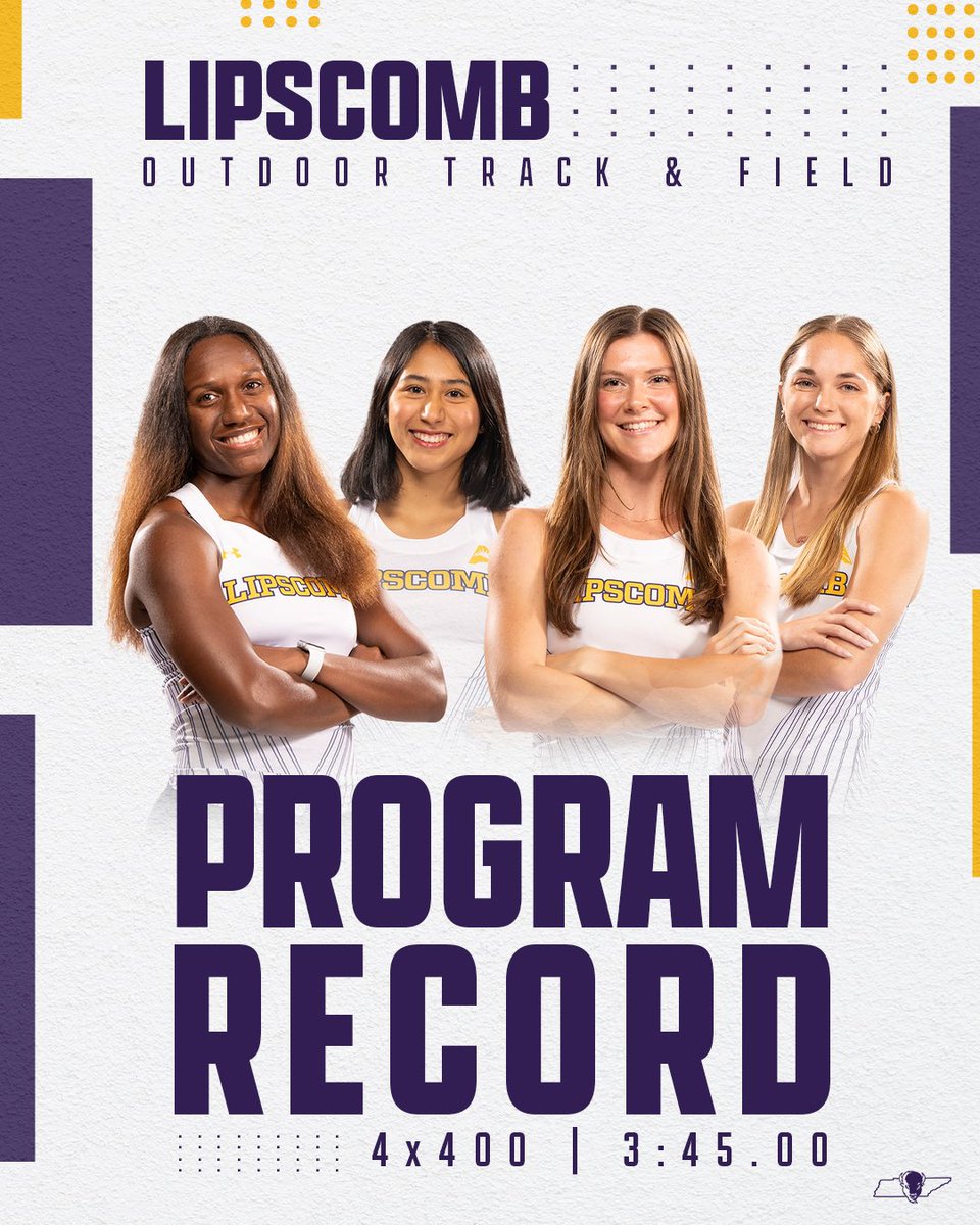 ‼️PROGRAM RECORD‼️ What a way to end the night! Our girls did their thing in the 4x400 relay for a program record finish in the final event of the weekend!! 👏 #IntoTheStorm ⛈️ | #HornsUp 🤘