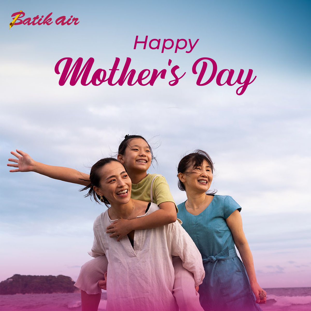 Today, we celebrate the love, selflessness, and resilience of all mothers. From the Batik Air family, we wish all moms a joyous Happy Mother’s Day.🩷