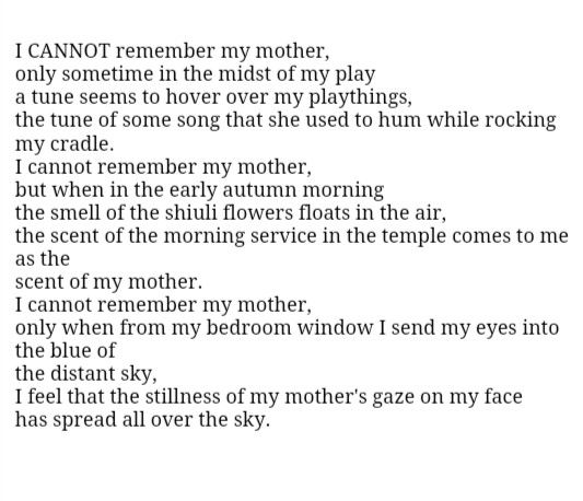 Happy #MothersDay to all who celebrate this occasion. Here is a poignant poem from #Tagore, whose birthday we just celebrated, on a mother and child. For those who know Bengali, below is the link to the poem in the original Bangla. bangla-kobita.com/rabindranath/m…