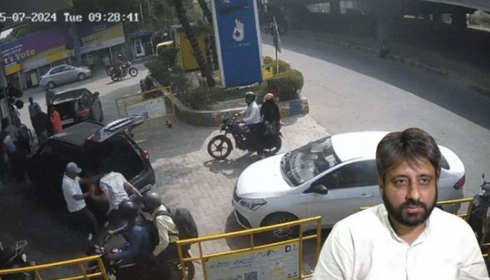 Noida Police visited AAP MLA Amanatullah Khan's home, serving notice for non-cooperation in a fuel station assault probe. #feedmile #AmanatullahKhan #AAP #AAPMLA #fuelStation #noida #NoidaPolice