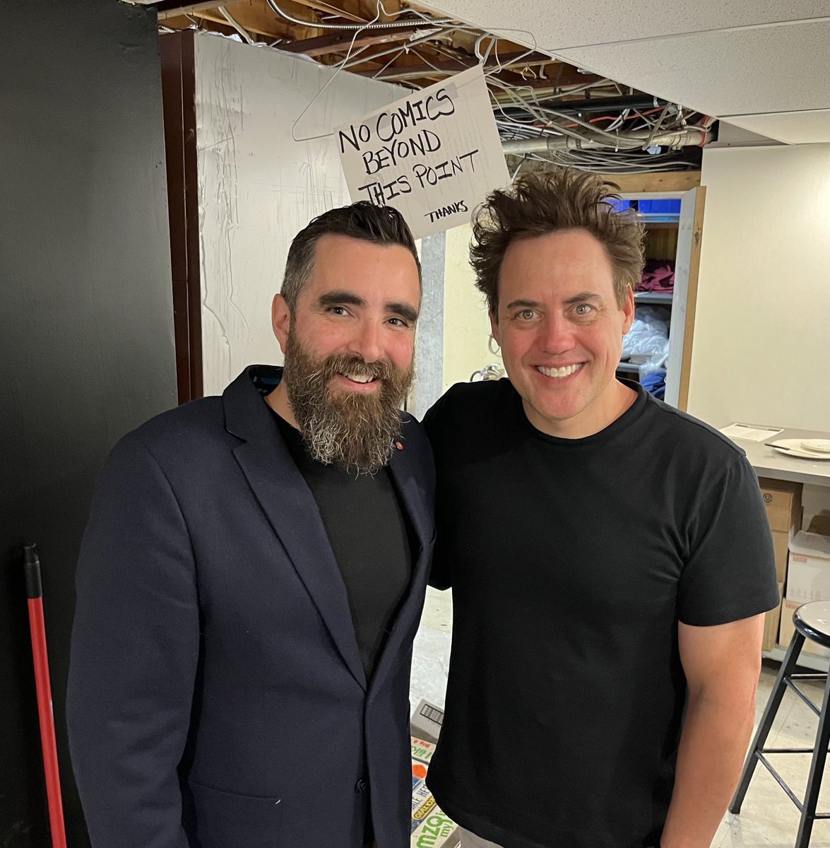 Incredible night with ⁦@Ornyadams⁩. Great shows and great hangs ⁦@YukYuksOttawa⁩.