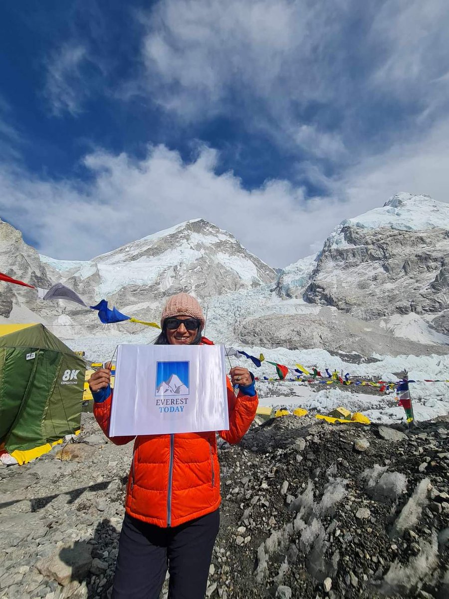 Congratulations to 🇳🇵Purnima Shrestha @poornimashresth among many climbers to have reached the summit of Mt #Everest (8848.86 m), this morning NPT! 🙌'