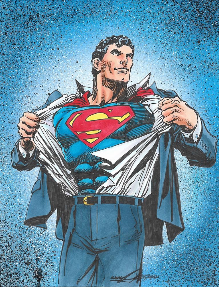 Clark Kent / Superman
Art by Neal Adams 

#superman