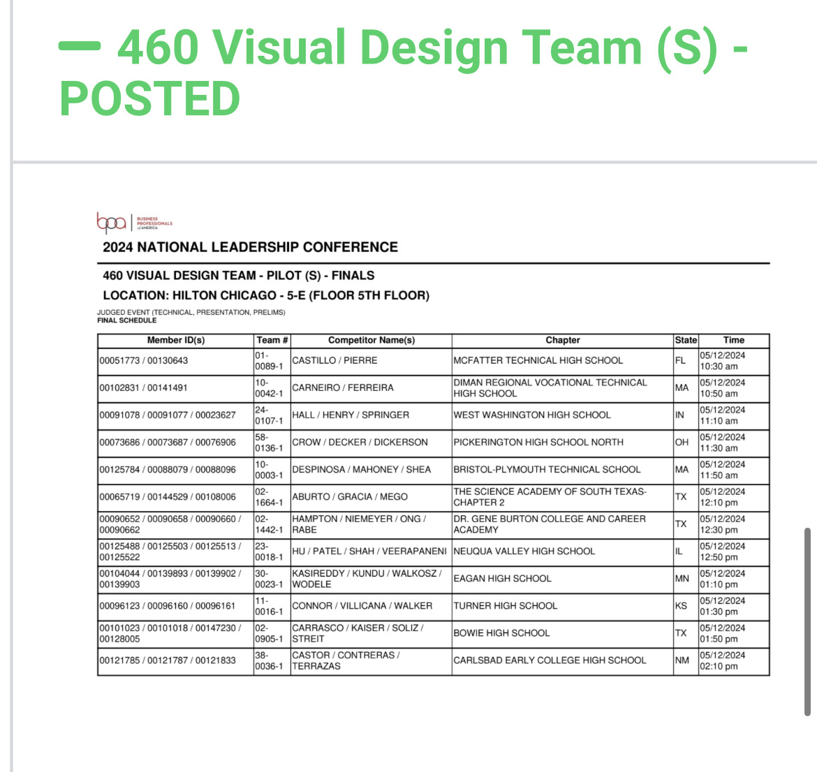 BiasellaK's tweet photo. Way to go, Cynthia, Haley and Levi! #turnerbpa ##turner202strong https://t.co/AORjDEkT8z