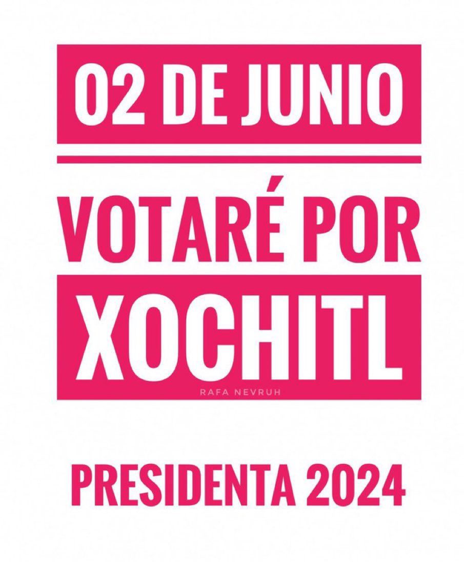 Hace días estoy platicando con mi familia, amigos y vecinos sobre las importantes propuestas de Xochitl Galves y como amlo ha destruido al país y muchos han reflexionado su voto. Así que el 2 de junio votaremos por #XochitlGalvezPresidenta