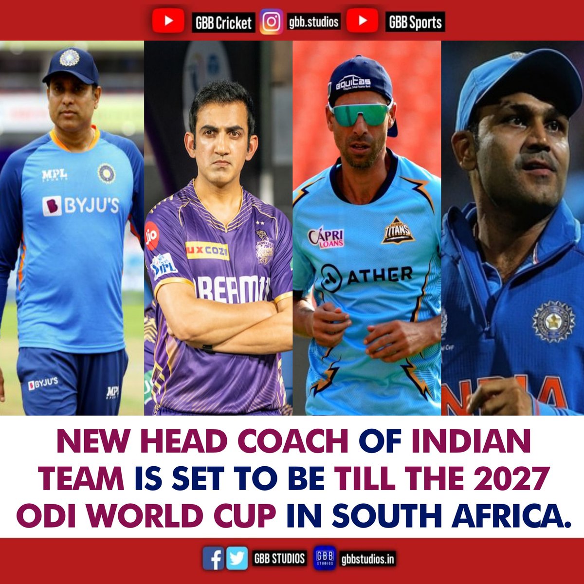 Team India Head Coach Updates!

#TeamIndia #IndianCricketTeam #RahulDravid #GautamGambhir #varunchakravarthy #SunilNarine #RohitSharma #HardikPandya #jaspritbumrah #tilakvarma #harshitrana #KolkataKnightRiders #RohitSharma𓃵
