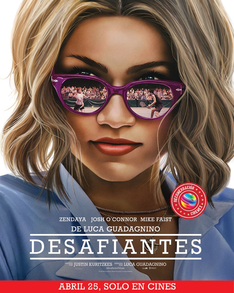 En #DesafiantesPelícula vivirás un partido que te hará entrar en calor tooooda la peli 🥵 No te pierdas a Zendaya en Cinemex: bit.ly/DESAFIANTES-CMX