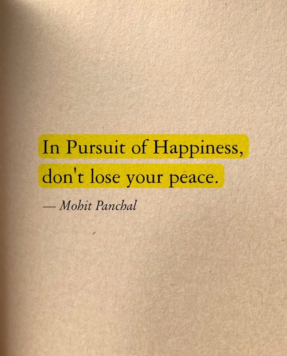 In Pursuit of Happiness, don't lose your #Peace … 
— #MohitPanchal …. 
🦋🔥💪🏾🌱 
#StayFocused #WorkOnYourselfDaily 
#WorkInProgress #EmbraceTheJourney #OwnYourLife #BetOnYourself #TheMarathonContinues