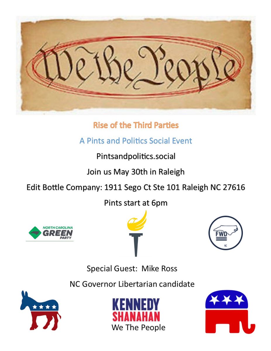 I don’t know how to make fancy graphics … I hope this helps. 

We the people don’t have a logo … so, I did what I could. 

#ncpol #Wakepol

…ts-and-politics-events.ticketleap.com/rise-of-the-th…