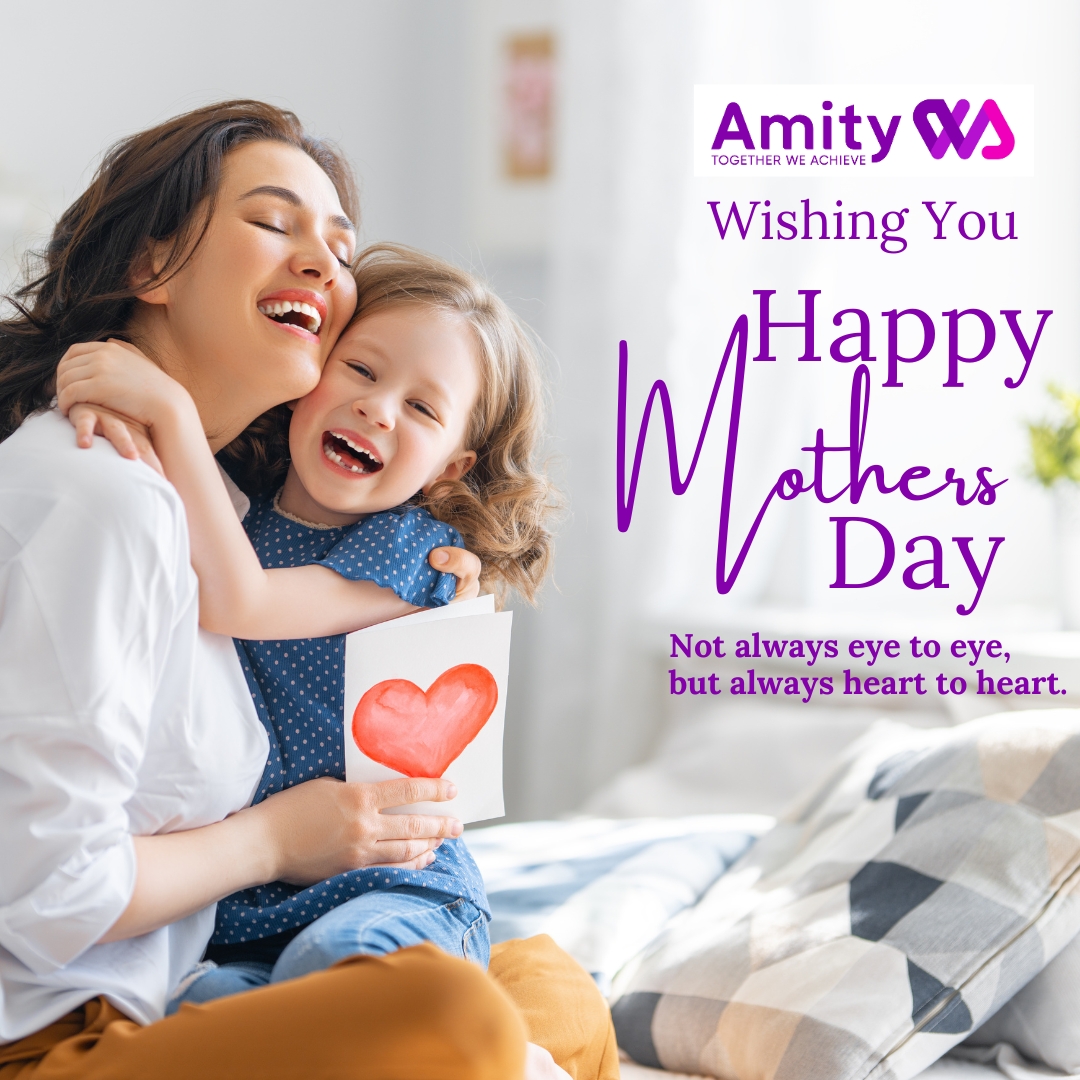 Happy Mother's Day from Amity WA! 🌷 Wishing all the incredible moms out there a day filled with love, joy, and cherished moments with your loved ones. 💖   #mothersday #mothersday2024 #12thmay2024 #amitywa #ndis #ndisserviceprovider #perthnow #westernaustralia