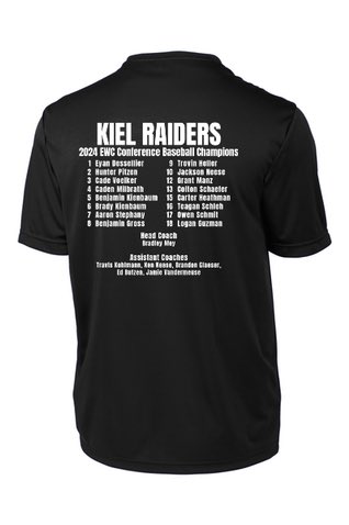 Order a Kiel Baseball Conference Champs shirt from the link below. The store will close at 11:59 pm on May 12th. 

khsconferencechamps24.itemorder.com