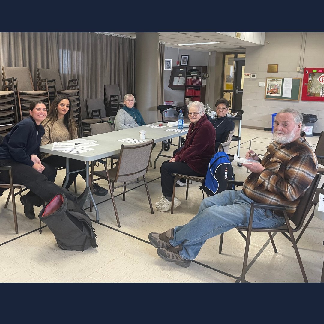 #QueensULaw #ElderLaw Clinic student caseworkers Alicia Aparicio and Ujala Iqbal recently led a coffee-time chat with members of the Zion United Church Foundation to discuss the importance of having a will. @ColleenFlood2