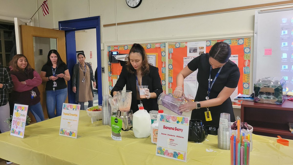 'Wrapping up an amazing week of #TeacherAppreciation! 🍎 Huge thanks to our incredible staff - we celebrated with a smoothie station, treats on a cart, popcorn galore, breakfast delights, and topped it off with a visit from Mr. Softie! 🎉🍦 #ThankYouTeachers @MelissaRussoAP