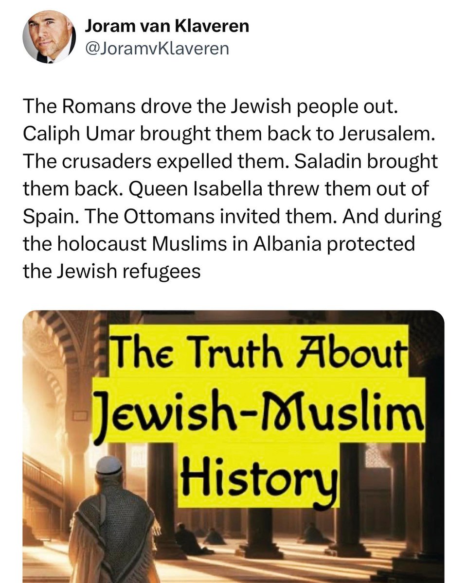 It suits the Zionists to accuse Muslims of: hating Jews; of expelling them from Arab countries; of wanting to exterminate them. They seem to have a selective memory of Muslims!