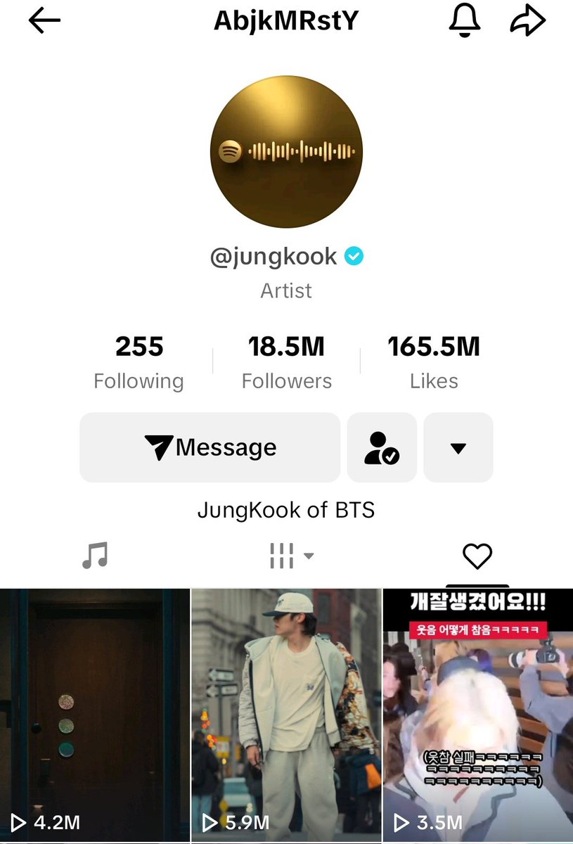 winnttaebear's tweet image. JUNGKOOK liked RM comeback to me post on tiktok