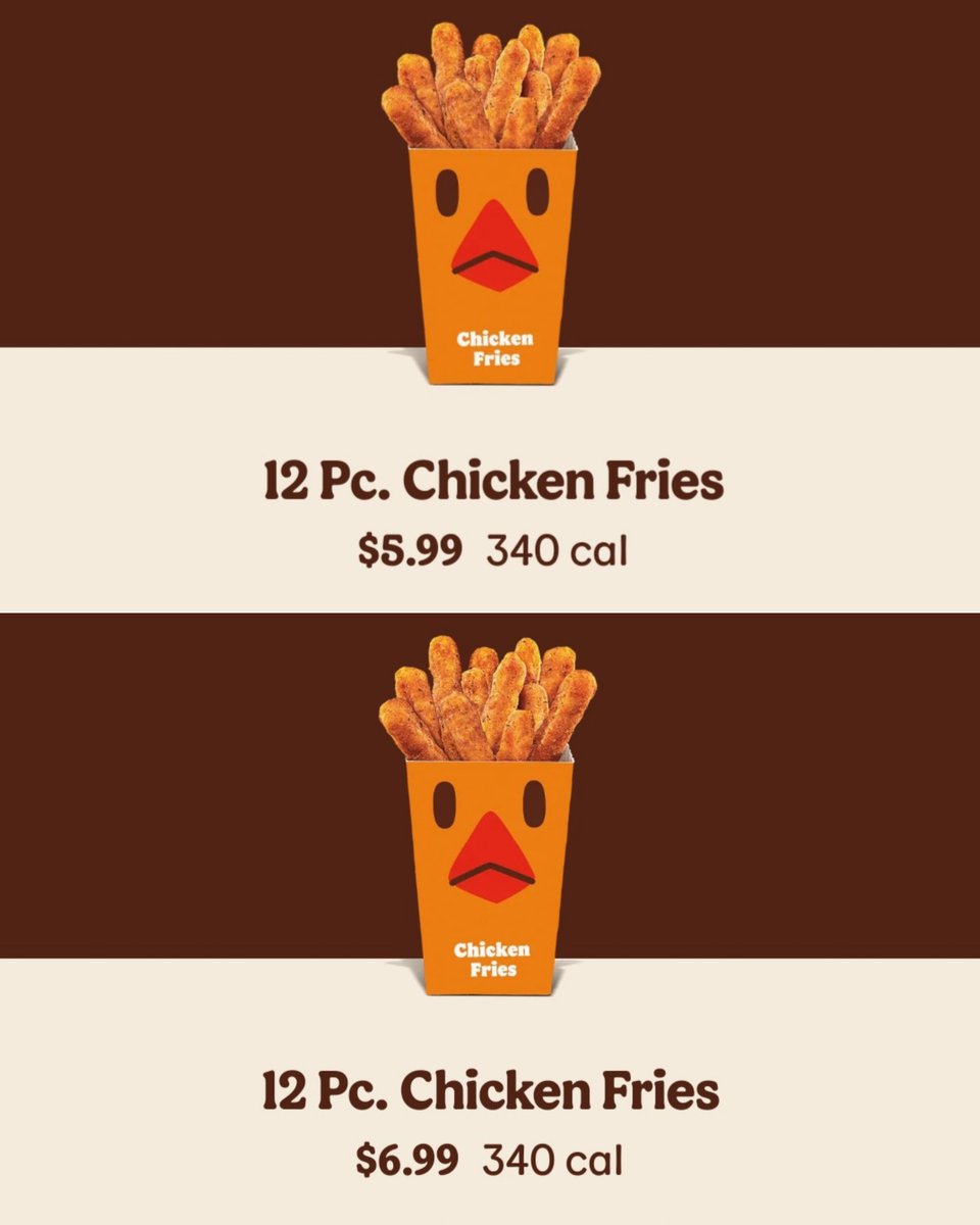 DLarremore's tweet photo. @BurgerKing why are your chicken fries a whole dollar more in the hood vs the nice part of town? https://t.co/lWsL5nSXxV
