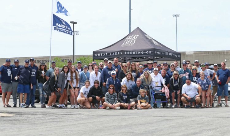 Thanks to <a href="/Beerman33/">Brad Marzetz</a> &amp; <a href="/CMarzetz/">Cathy Marzetz</a>  No better feeling than arriving at the park &amp; seeing the MC flag flying, standing under the pin stripe tent for pregame rituals &amp; post game celebrations. You have made Pio Nation a better place!  The enjoyment you brought is unmatched. #Marzetz