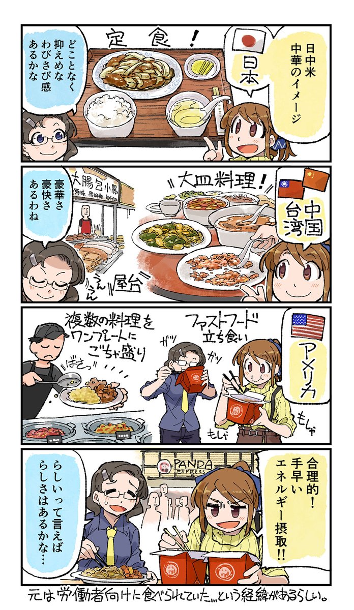 【パンダエクスプレス】おまけマンガ(2/2) #ごはん図鑑(再掲) 