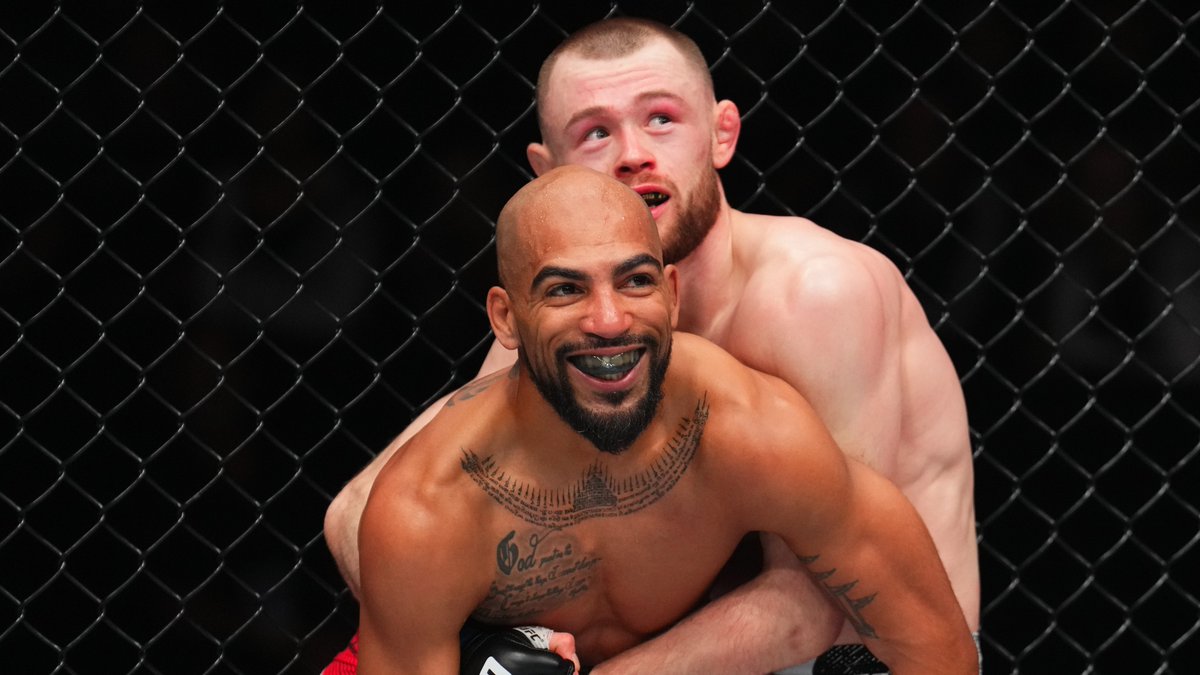 Last night the St. Louis Sweep happened 🧹

@NewMansa94, <a href="/SeanWoodsonMMA/">Sean Woodson</a> &amp; @InnerGmma were all victorious in their hometown! #UFCStLouis