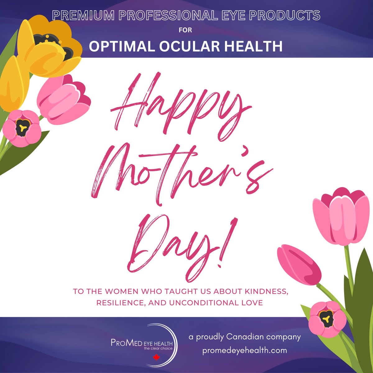 From Gord and Linda and the whole crew at ProMed Eye Health, we wish you a Happy Mother's Day.  

Thank you for all you do.  

#eyehealth #eyecare #Mothersday2024 #eyedoctor #optometrist