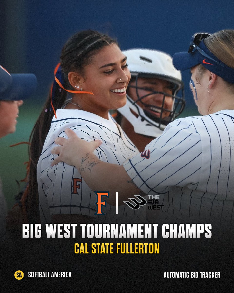 Titans on top 🏆 Fullerton wins the Big West Championship & is headed to the NCAA Tournament 👏 @Fullerton_SB | @BigWestSports