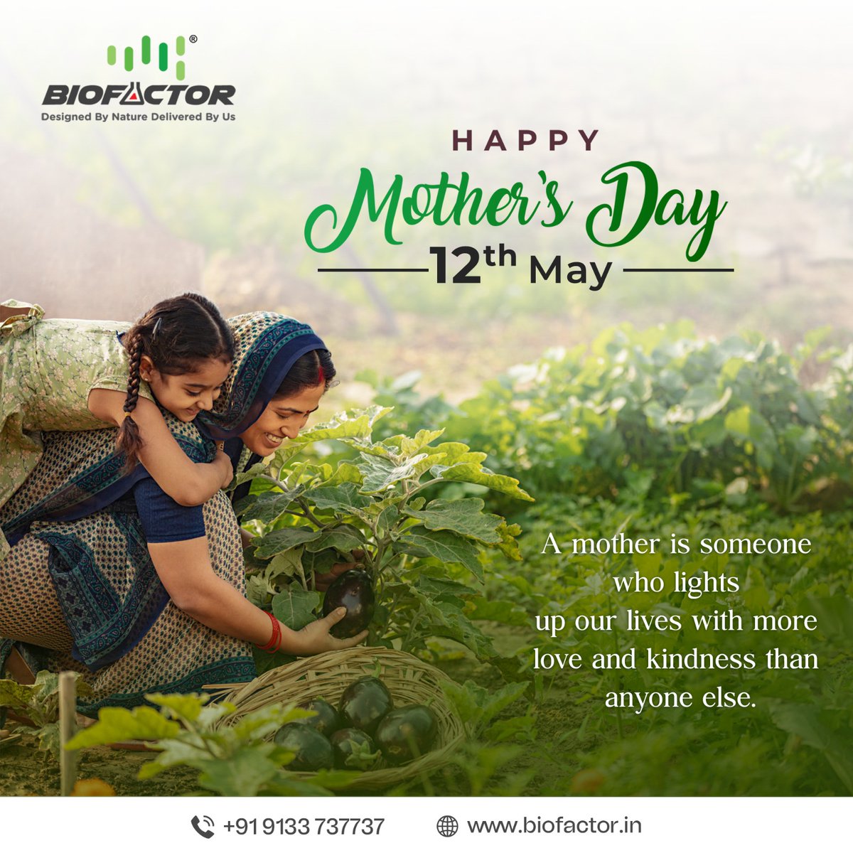 BiofactorIndia's tweet image. To the women who teach us about love, sacrifice, and strength every day—Happy Mother's Day!.
.
.
#HappyMothersDay #MothersDay2024 #MothersDay #Gratitude #UnconditionalLove