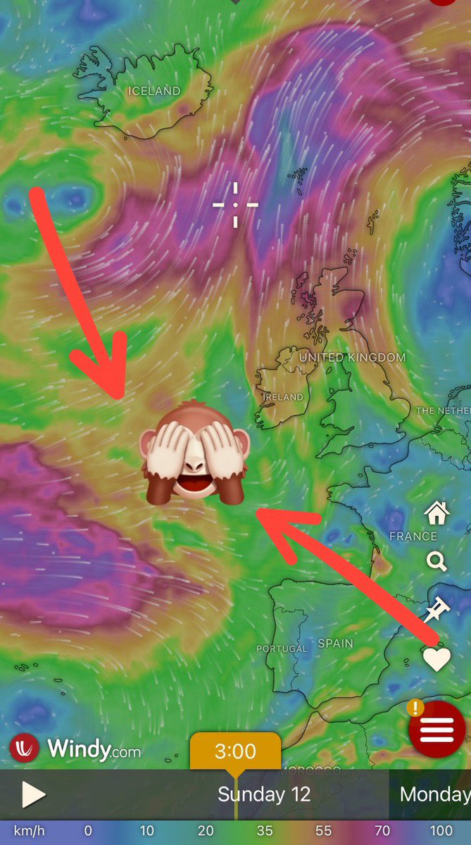 The storm that was barrelling in from the west Atlantic seems to have split in half 🌓 1 to defensive weather mod 💪 Nul Points to hostile forces 😭 But it is still sitting over Scotland and may reach as far south as Anglesey, who I know were looking forward to a drenching 💦…