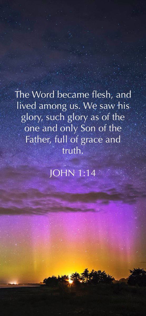 John 1:14 NLT So the Word became human and made his home among us. He was full of unfailing love and faithfulness. And we have seen his glory, the glory of the Father’s one and only Son. Goodnight Saints! 😇🌙