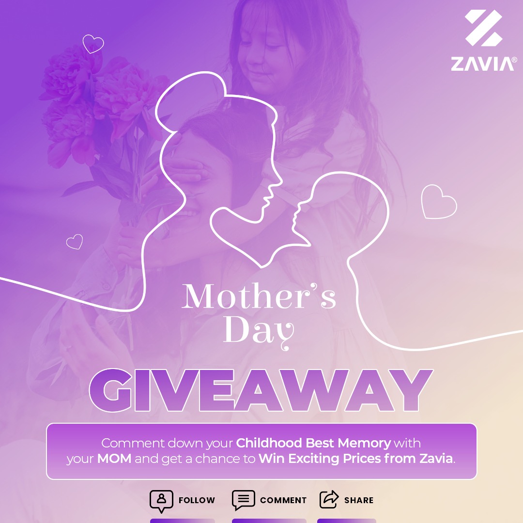 2️⃣Follow our Instagram| Facebook | Twitter page. 3️⃣Tag your friends and sibblings in this post to play along with you. Winner will get the special gift from Zavia💝 . . . . #MothersDayGiveaway #CelebrateMom #mothersday #giveawayalert #giveaway #contest #mothersdaycontest #follow