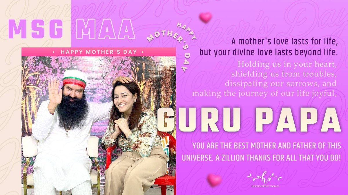 In your shadow I find my sunshine, in your voice I find music of my soul. Dear Guru Papa, it is your guidance as a father and love as a mother, that makes my life whole. Today, I thankyou from the very bottom of my heart for all that you do for me. Happy #MothersDay Guru Papa.…