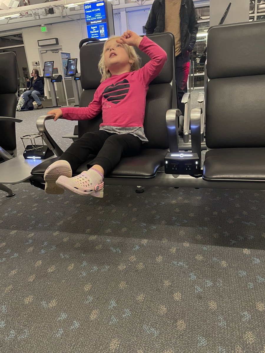 Hour 2 of another flight delay, 6 total extra hours spent in the airport on this trip…#CharlieL is holding tough. Any flight issues I have ever had when traveling always have Denver Airport or United involved.