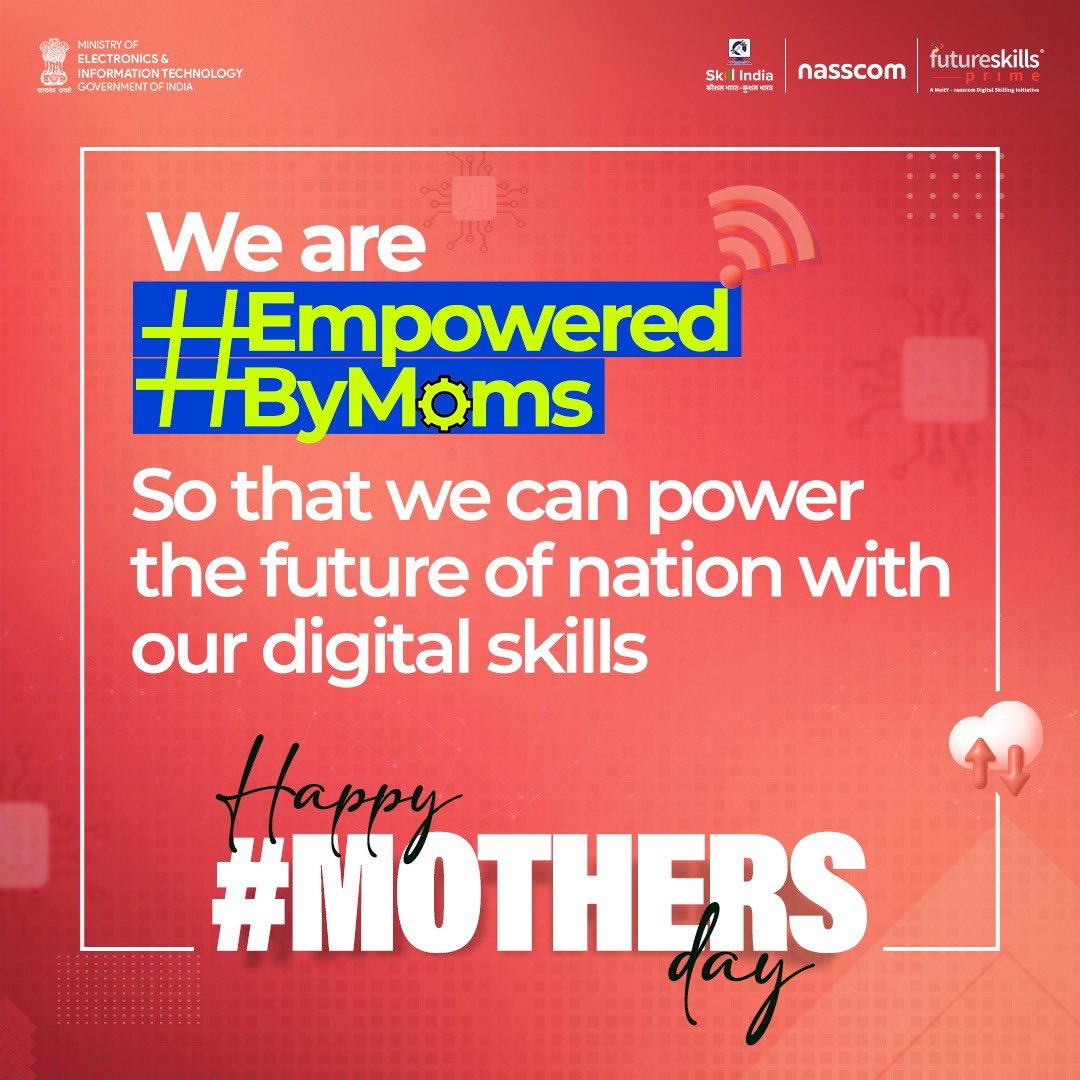 👨‍💻 From teaching us the ABCs to being by our side as we strive to learn the complexities of technology, moms truly empower us every step of the way. We are #EmpoweredByMoms. 🔗futureksillsprime.in

#HappyMothersDay #MothersDay #FutureSkillsPrime #BuiltBySkills #IndustryReady