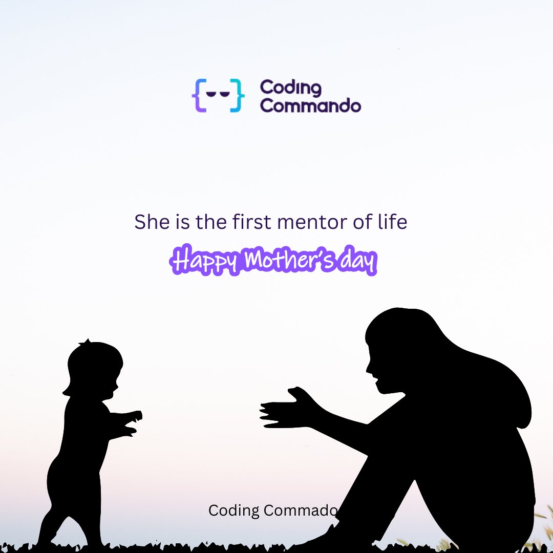 Coding_Commando's tweet image. Celebrating the first mentor of life 
It’s Mother’s Day!

Another opportunity to show how grateful we are to have you as a mentor for entire life.

You’re a wonderful person, an extraordinary woman, and an incredible mother.

Happy Mother’s Day.

#codingcommando #mothersday