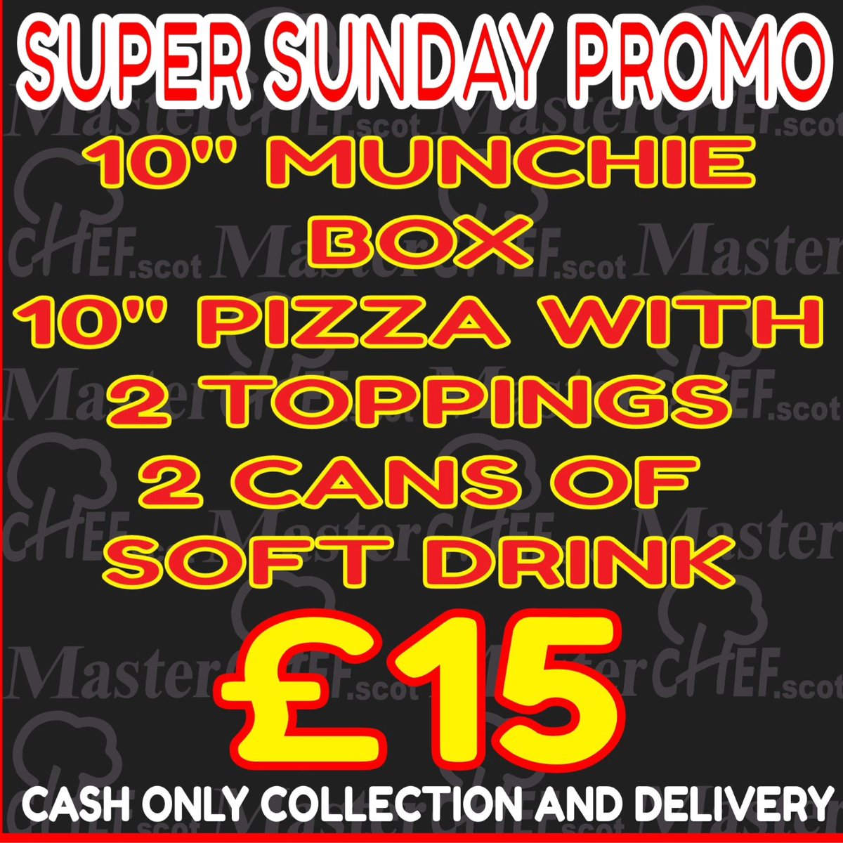 masterchef_scot's tweet image. CASH IS KING SUPER SUNDAY DEALS 
Full portions guaranteed and no half measures Today only grab a munch from the sensational deals Collection or Delivery by calling the shop directly 01418807766 CASH ONLY DEALS  (when placing the order you will have to mention PROMO) T&amp;amp;C